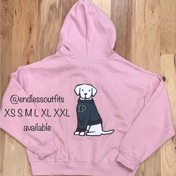 VS PINK CHALK ROSE SWEATSHIRT LIMITED EDITION CAMPUS COLLECTION NEW RELEASE - Picture 1 of 3
